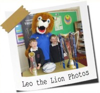 Click here to see photos of the children meeting Leo the Lion